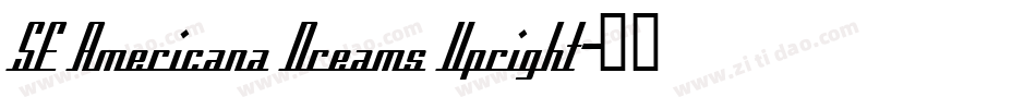 SF Americana Dreams Upright字体转换